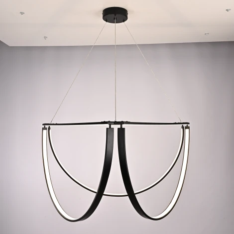 Подвесной светильник Solana Light 3 Black By ImperiumLoft Solana-Light01 (LED, 220V, пульт управления, на тросе)