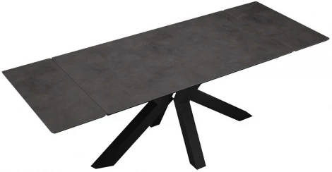 Стол DikLine SFE140 Керамика мрамор Бронза/подстолье черное/опоры черные (2 уп.) арт.00-00072891