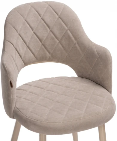Стул Гутрид ромбы спереди капучино 504184 Woodville