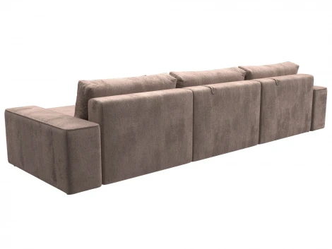 Диван угловой Лига-074 угол универсальный (ДСП/Пластик/Велюр/Бежевый) Лига Диванов 129867