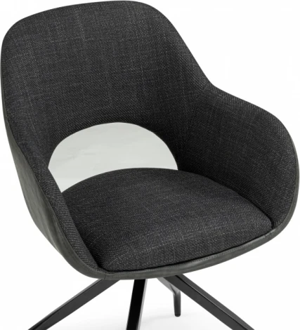 Стул на металлокаркасе Woodville Memfis graphite / black арт.15838