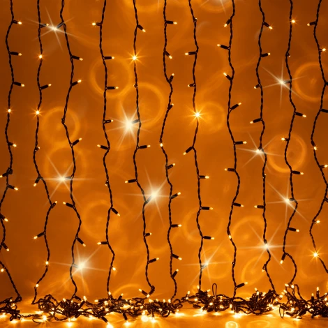 Гирлянда светодиодная Занавес 2x3 м желтая ЭРА ERAPS-Z