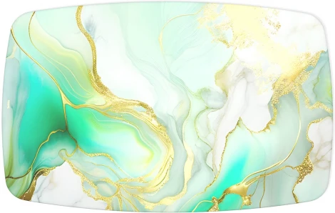 Стол Sheffilton SHT-TU10/TT32 118/77 стекло/МДФ белый муар/лазурно голубой