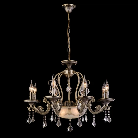 Подвесная люстра Eurosvet 22585 22585/8+3 античная бронза