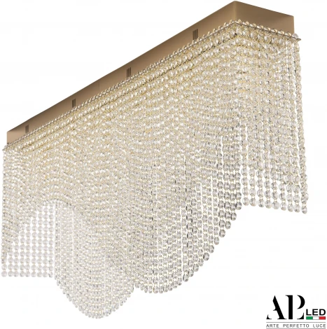 Потолочная люстра хрустальная APL LED Sicilia SH512.2.100.B.Gd.E14 (220V)