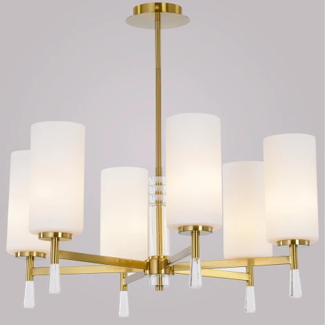 Подвесная люстра на штанге ILLUMICO IL5218-6PLS-24 HIGHBALL