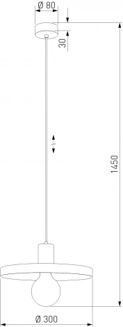 Подвесной светильник TK Lighting 10757 (220V, на проводе)