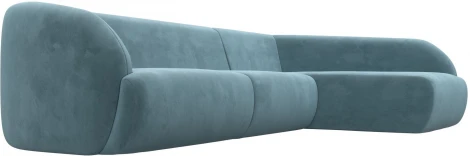 Диван угловой Лига-041 правый угол (Бирюзовый/Велюр) Лига Диванов арт.122187