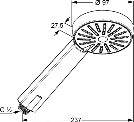 Душевая лейка Kludi A-QA 656000500