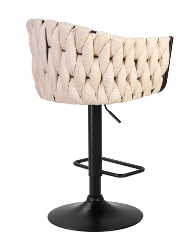 Стул барный LEON (бежевая ткань (LAR 275-1))