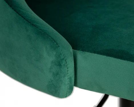 Стул барный DOBRIN JOSEPH BLACK (зеленый велюр (MJ9-88)) 5021_BlackBase-LM BLACK, цвет сиденья зеленый (MJ9-88), основания черный
