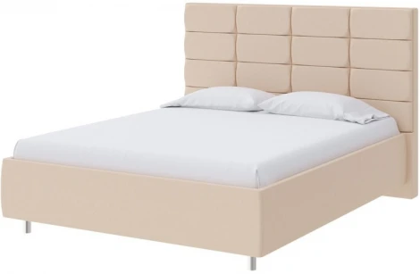 PROxSON Кровать Shapy без основания (Ткань: Рогожка Savana Camel (бежевый)) 80x200