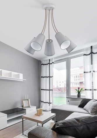 Потолочная люстра TK Lighting Wire Gray 2101