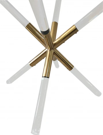 Стол обеденный IST-CASA Брайт MH-08DT, 110x110 см, прозрачный