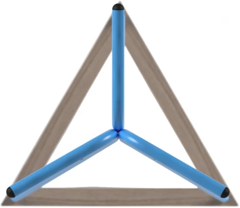 Вешалка напольная Галилео 213 голубой/шимо от фабрики Mebelik