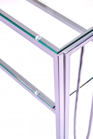 Консольный стол AllConsoles 1124-CS clear серебряный