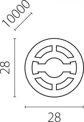 Силиконовый профиль-трубка 10м/упак D28 д/LED Lightstar Profiled 442810