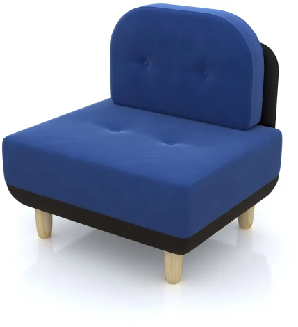 Кресло Arsko Торли синий велюр