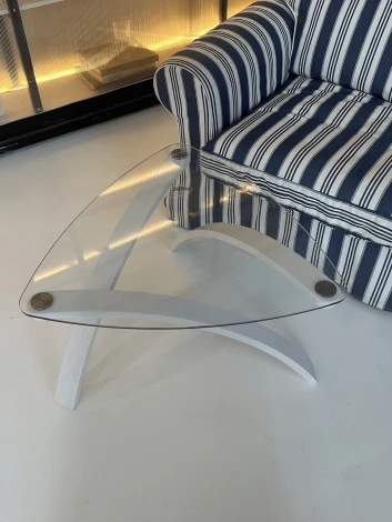 Стол журнальный Гурон 3 ясень белый Mebelik 009649