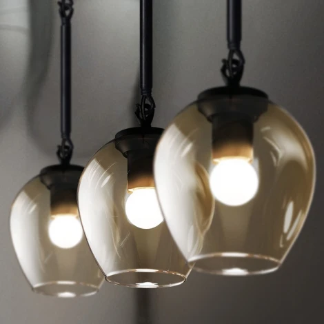 Подвесной светильник Adel-One L1 Cognac Black ImperiumLoft Adel-One01 (140490-26) (220V)