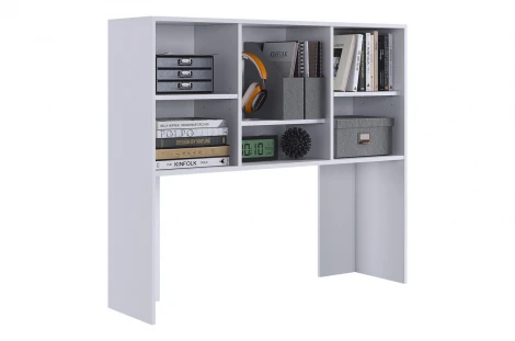 Лайт-2 Надстройка стола компьютерного 1200 Mebelson (ЛДСП/Белый) арт.NKL02S1.2.1477