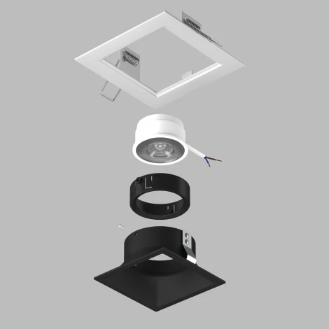 Встраиваемый светильник под LED модуль/ламп МR16 Lightstar Domino D51607BMOD (220V)