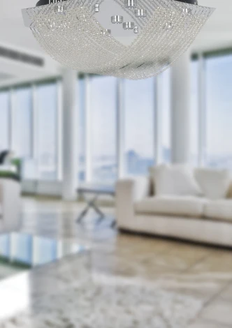 Потолочный светильник круглый Arti Lampadari Dante L 1.2.55.501 N (регулировка яркости, LED, 220V, хрусталь)