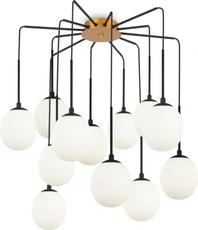 Подвесной светильник Maytoni Branch MOD176PL-12G (220V, на проводе, шарики, паук)