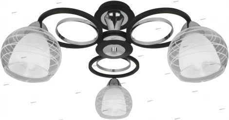 Потолочная люстра Arte Lamp Ginevra A1604PL-3BK