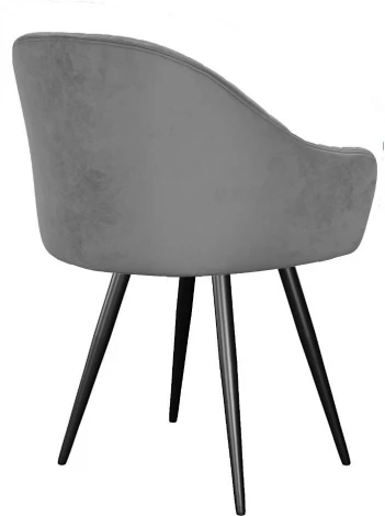 Стул DikLine 439 поворотный, C56 серый, ножки черные арт.00-00073878