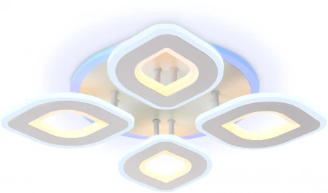 Потолочная люстра Ambrella Acrylica FA8841 (регулировка яркости, LED, 220V, пульт управления, цветы)