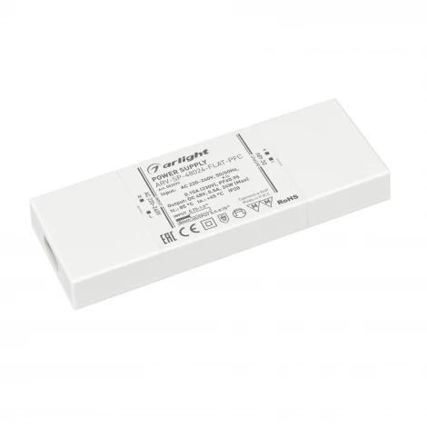 Блок питания ARV-SP-48024-FLAT-PFC (48V, 0.5A, 24W) (Arlight, IP20 Пластик, 5 лет) 052079