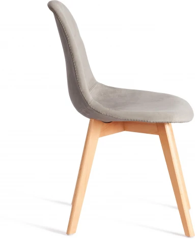 Стул CINDY SOFT (mod. C1021F1-1) / 2 шт. в упаковке Tetchair (Велюр,Дерево бук/Серый) арт.24553