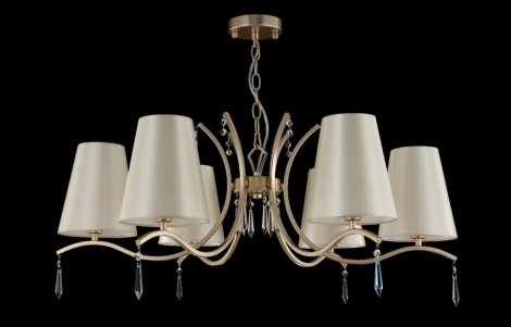 Подвесная люстра Crystal Lux RENATA SP6 GOLD (220V, на цепи)