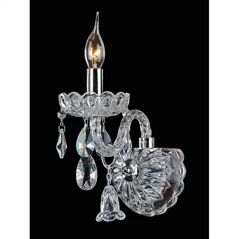Бра Vitaluce V2325/1A, 1хЕ14 макс. 40Вт (220V, хрусталь, подвески, подсвечник, свеча)
