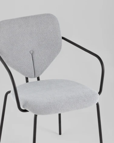 Стул обеденный Masey с подлокотниками серый Stool Group арт.УТ000039586