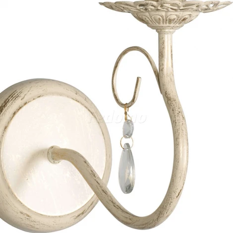 Бра Day&Night, 1 лампа, бежевый с золотом, белым и прозрачным