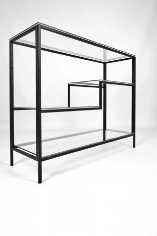 Консольный стол AllConsoles 1011-CB clear черный муар