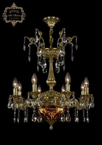 Подвесная люстра Art Classic 31.19 31.19.8.CK125SP.250SP.G.Sp.Amber.1E