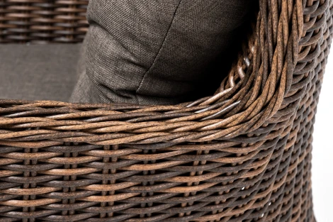 Кресло плетеное, цвет коричневый с подушками 4SIS Алиса YH-C1618W brown