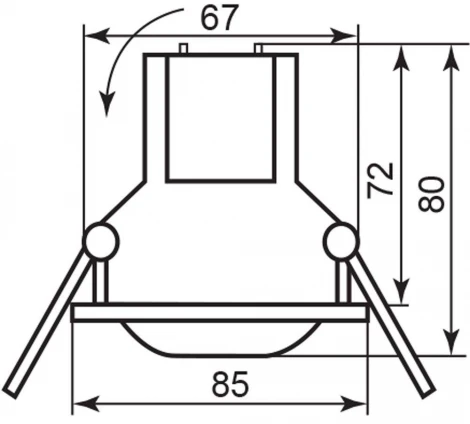 Встраиваемый точечный светильник Feron 19701 (12V)