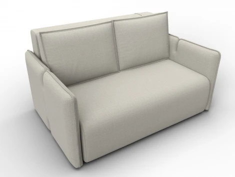 Диван прямой Лига-117 (ЛДСП,Брус,Фанера,Рогожка/Бежевый) Лига Диванов 137004