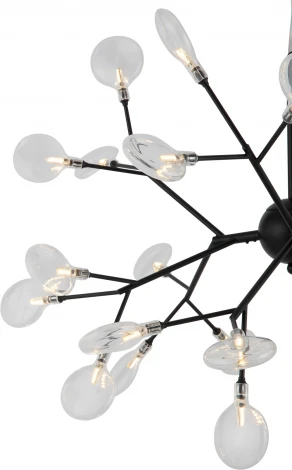 Люстра подвесная Florencia FR5049PL-27B (220V, на тросе, лепестки)