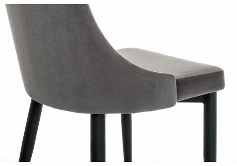 Стул Woodville на металлокаркасе Kora dark gray / black 15098