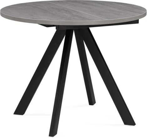 Деревянный стол Notta Трейси 90(120)х90х75 бетон / черный 533167