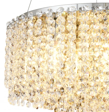 Подвесная люстра Stilfort Rain of Crystal 2187/09/12P (220V, хрусталь, на тросе)