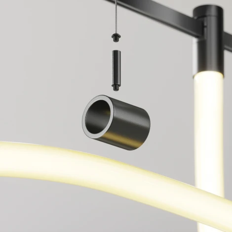 Потолочный коннектор с тросовым подвесом Tau в шинопровод Maytoni Tau TRA154CSW-1B