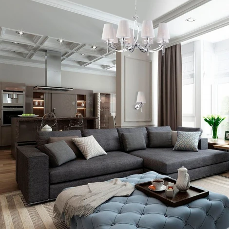 Бра Eurosvet Valery 60079/1 хром (220V, подвески, выключатель)