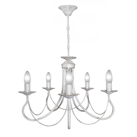 Люстра подвесная Day&Night, 5 ламп, белый с золотом