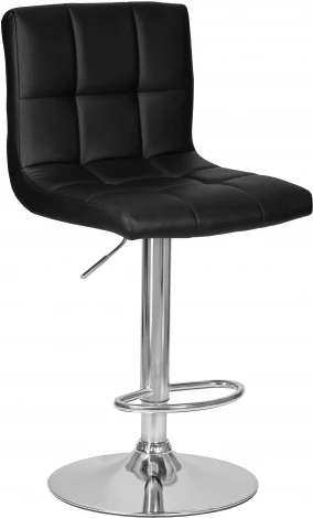 Стул барный DOBRIN CANDY (черный) 5006-LM CANDY, цвет сиденья черный, основания хром
